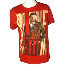 10/$30 Red  Blake Shelton Graphic Band T-Shirt Size Medium Country Music